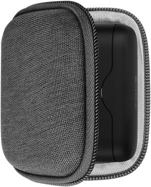 Geekria Shield Headphones Case Compatible with Sony Wf-H800 Wireless Bluetooth Earbuds Case, Replacement Hard Shell Travel Carrying Bag with Cable Storage (Grey)