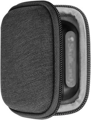 Geekria Shield Headphones Case Compatible with Skullcandy Jib True 2, Indy, Grind Fuel True Wireless In-Ear Earbud Case, Replacement Hard Shell Travel Carrying Bag with Cable Storage (Grey)