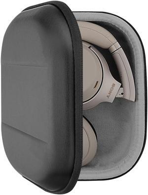 Geekria Shield Headphone Case Compatible with Sony WH-1000XM4, WH-1000XM3, WH-XB910N Headphones, Replacement Protective Hard Shell Travel Carrying Bag with Cable Storage (Black )