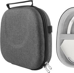 Geekria Shield Headphones Case, Compatible with AirPods Max Headphones Case, Replacement Hard Shell Travel Carrying Bag with Room for Smart Case and Accessories Storage (Dark Gray)