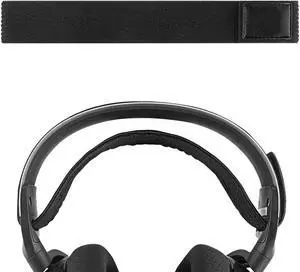 Geekria Flex Fabric Headband Pad, Compatible with SteelSeries Arctis 7, Arctis 9X, Arctis PRO Headphones Replacement Band / Headset Headband Cushion Cover Repair Parts (Black)