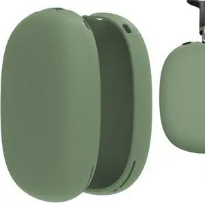 Geekria Silicone Skin Cover for AirPods Max Headphones, Scratch Protection Case / Earpieces Cover / Headset Speakers Skin Protector (Green)