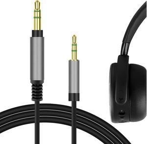 Geekria QuickFit Audio Cable Compatible with AKG Y500, Y50, Y40, N60NC, N700NC, N60, Y50BT, Y45BT, N700NC M2, N90Q Headphones, 2.5mm to 3.5mm Headphone Replacement Stereo Cord (Black 5.6FT)