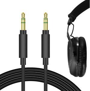 Geekria QuickFit Audio Cable Compatible with Master & Dynamic MG20, V-MODA, TREBLAB, SMS Audio, KOSS, HiFiMAN, Grado, Ghostek Cable, 3.5mm Aux Replacement Stereo Cord (4 ft/1.2 m)