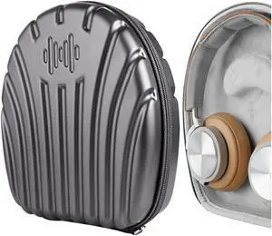 Geekria Pro Headphones Case Compatible with B&O Beoplay H95, H9, H9 3rd Gen, H9i, H8, H7 H6, H4, H2 Case, Replacement Hard Shell Travel Carrying Bag with Cable Storage (Dark)