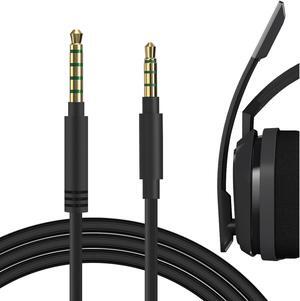Geekria QuickFit Audio Cable Compatible with Astro A40 tr, A40, A30, A10 Gen 2, A10 Gaming Headsets Cable / 5 Steps to 4 Steps, 3.5mm to 3.5mm Male AUX Replacement Cord (6 ft/1.7 m)