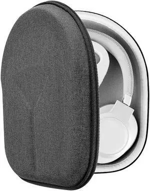 Geekria Shield Headphones Case Compatible with JBL Tour ONE, TUNE 750NC, TUNE 700BT, Live 650BTNC Case, Replacement Hard Shell Travel Carrying Bag with Accessories Storage (Dark Grey)