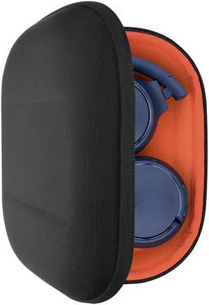Geekria Shield Headphones Case Compatible with JBL Tune 510BT, Tune 660 BTNC, Tune 560BT, Tune 500BT, Live 460NC, E45BT Case, Replacement Hard Travel Carrying Bag with Cable Storage (Black)