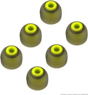 Geekria® 3 Pairs Replacement Silicone Eartips Earbuds Compatible with JayBird BlueBuds X, X2 Bluetooth Sport Headphones (Size M)