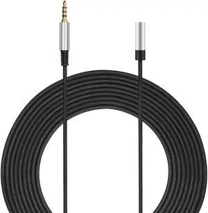 Geekria QuickFit Premium Headphone Extension Cable for Projector, PC, TV, Tablet, Laptop, Computer, 3.5mm TRRS Audio Extension Cable Stereo Headphone Cord Male to Female (12 ft/360 cm)
