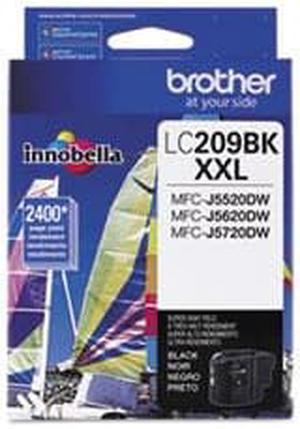 Lc209bk (lc-209bk) Super High-Yield Ink, 2400 Page-Yield, Black By: Brother