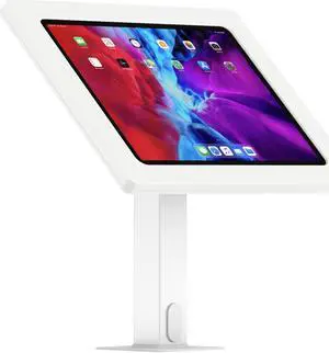 VidaMount White Exposed Rear Camera Enclosure and Rotating & Tilting Desk/Table Mount [Bundle] compatible with iPad Air 13" (M2) & iPad Pro 12.9" (4th/5th/6th Gen)