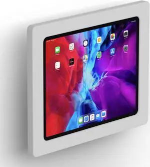 VidaMount Light Grey Exposed Rear Camera Enclosure and Tilting VESA Slim Wall Mount [Bundle] compatible with iPad Pro 12.9" (4th Gen)