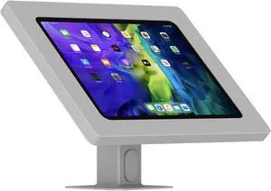VidaMount Light Grey Exposed Rear Camera Enclosure and Rotating & Tilting Desk/Table Mount [Bundle] compatible with iPad Pro 11" (1st/2nd/3rd/4th Gen), Air 10.9" (4th/5th Gen) & Air 11" (M2)