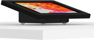 VidaMount Black Exposed Rear Camera Enclosure and Fixed Tilted 15° Desk / Surface Mount [Bundle] compatible with iPad 10.2" (7th & 8th Gen)