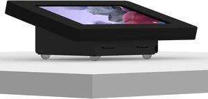 VidaMount Black Enclosure and Fixed Tilted 15° Desk / Surface Mount [Bundle] compatible with Samsung Galaxy Tab A7 Lite 8.7