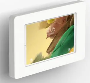 VidaMount White Enclosure and Tilting VESA Slim Wall Mount [Bundle] compatible with Samsung Galaxy Tab A7 Lite 8.7