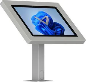 VidaMount Light Grey Enclosure and Rotating & Tilting Desk/Table Mount [Bundle] compatible with Microsoft Surface Pro 8 / Pro X