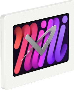 VidaMount White Exposed Rear Camera VESA Enclosure compatible with iPad Mini (6th Gen)