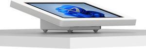 VidaMount White Enclosure and Fixed Tilted 15° Desk / Surface Mount [Bundle] compatible with Microsoft Surface Pro 8 / Pro X