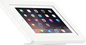 VidaMount White Enclosure and Adjustable Tilt and Swivel Desk / Table Mount [Bundle] compatible with iPad 2/3/4