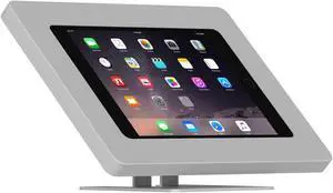 VidaMount Light Grey Enclosure and Adjustable Tilt and Swivel Desk / Table Mount [Bundle] compatible with iPad Mini 1/2/3