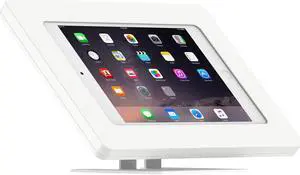 VidaMount White Enclosure and Adjustable Tilt and Swivel Desk / Table Mount [Bundle] compatible with iPad Mini 4 & 5