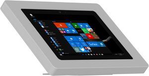 VidaMount Light Grey Enclosure and Adjustable Tilt and Swivel Desk / Table Mount [Bundle] compatible with Microsoft Surface Go, Go 2 & Go 3
