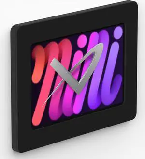 VidaMount Black On-Wall Tablet Mount compatible with iPad Mini (6th Gen)