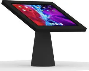 VidaMount Black Exposed Rear Camera Enclosure and Fixed Surface Lite Desk / Table Mount [Bundle] compatible with iPad Pro 12.9" (4th/5th/6th Gen)