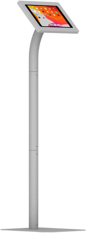 VidaMount Light Grey Exposed Rear Camera Enclosure and Floor Stand Version 2 [Bundle] compatible with iPad 10.2" (7th, 8th & 9th Gen)