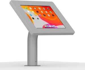 VidaMount Light Grey Covered Home Button Enclosure and Fixed Surface Wall/Table Mount [Bundle] compatible with iPad 10.2" (7th, 8th & 9th Gen)
