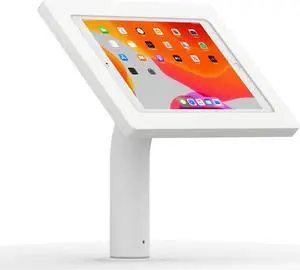 VidaMount White Exposed Rear Camera Enclosure and Fixed Surface Wall/Table Mount [Bundle] compatible with iPad 10.2" (7th, 8th & 9th Gen)
