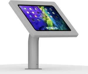 VidaMount Light Grey Exposed Rear Camera Enclosure and Fixed Surface Wall/Table Mount [Bundle] compatible with iPad Pro 11" (1st/2nd/3rd/4th Gen) & Air 10.9" (4th/5th Gen)