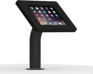 VidaMount Black Covered Home Button Enclosure and Fixed Surface Wall/Table Mount [Bundle] compatible with iPad Mini 1/2/3