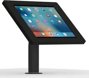 VidaMount Black Covered Home Button Enclosure and Fixed Surface Wall/Table Mount [Bundle] compatible with iPad Pro 12.9" (1st/2nd Gen)