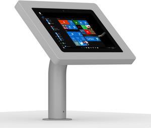 VidaMount Light Grey Enclosure and Fixed Surface Wall/Table Mount [Bundle] compatible with Microsoft Surface Go, Go 2 & Go 3