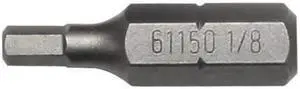 Tamper Resistant Pin-in-Socket Hex Insert Bit - 1/8 inch