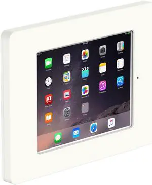 VidaMount White Covered Home Button VESA Enclosure compatible with iPad Mini 4 & 5