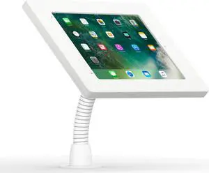 VidaMount White Home Button Covered Enclosure and Flexible Desk/Wall Surface Mount [Bundle] compatible with iPad Pro 10.5" & Air 3rd Gen