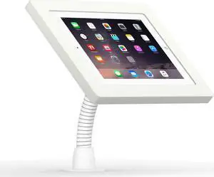 VidaMount White Enclosure and Flexible Desk/Wall Surface Mount [Bundle] compatible with iPad 2/3/4