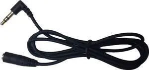 3.5mm 36" Audio Jumper Cable w. 90 degree Connector (Black)