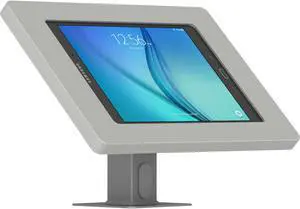 VidaMount Light Grey Enclosure and Rotating & Tilting Desk/Table Mount [Bundle] compatible with Samsung Galaxy Tab A 9.7