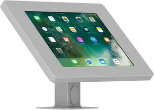 VidaMount Light Grey Home Button Covered Enclosure and Rotating & Tilting Desk/Table Mount [Bundle] compatible with iPad Pro 10.5" & Air 3rd Gen
