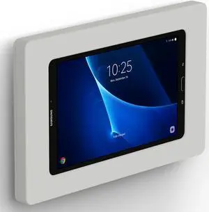 VidaMount Light Grey Enclosure and Fixed VESA Slim Wall Mount [Bundle] compatible with Samsung Galaxy Tab A 10.1 (2016)