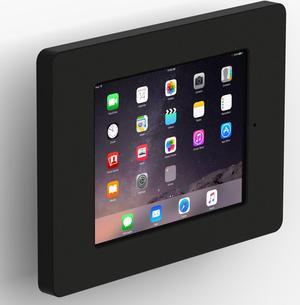 VidaMount Black Home Button Covered Enclosure and Tilting VESA Slim Wall Mount [Bundle] compatible with iPad Mini 1/2/3