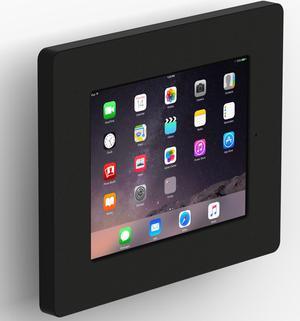 VidaMount Black Home Button Covered Enclosure and Tilting VESA Slim Wall Mount [Bundle] compatible with iPad 2/3/4
