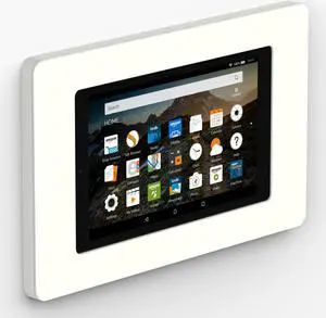 VidaMount On-Wall Tablet Mount - Amazon Fire HD8 7th / 8th Gen - White (2017-18)