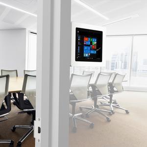 VidaMount White Enclosure and Fixed Permanent Glass Mount [Bundle] compatible with Surface Go, Go 2 & Go 3