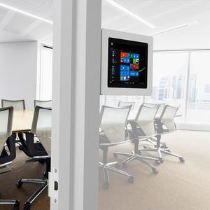 VidaMount Light Grey Enclosure and Tilting Removable Glass Mount [Bundle] compatible with Surface Go, Go 2 & Go 3